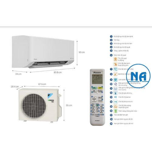 Máy lạnh Daikin Inverter 1.0 HP (1 Ngựa) FTKY25WAVMV