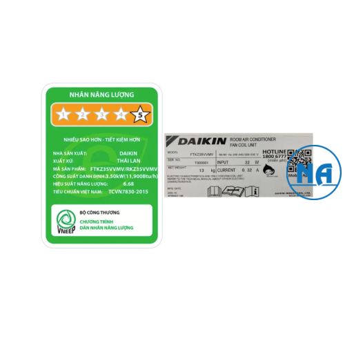 Máy lạnh Daikin FTKZ35VVMV 1.5 HP (1.5 Ngựa) Inverter
