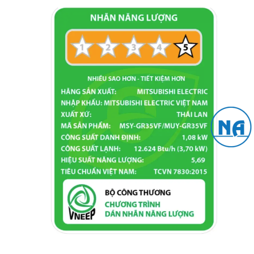Máy lạnh Mitsubishi Electric Inverter 1.5 HP (1.5 Ngựa) MSY-GR35VF new
